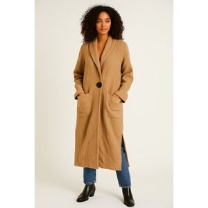 Aritizia Babaton Merino Wool Patch Pocket Coat in‎ Camel sz S